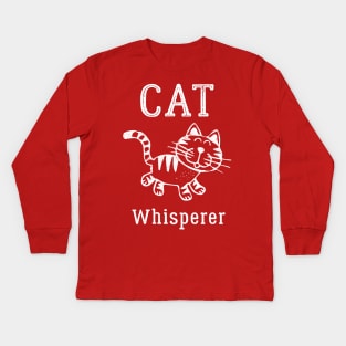 Cat Whisperer - Cats And Kittens Lovers T-shirt - Gift For Catlady Kids Long Sleeve T-Shirt